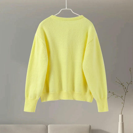 Womens Cardigan Button Down Crewneck Long Sleeve Fall Trendy Knit Sweaters