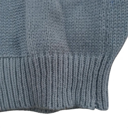 Women's V Neck Long Sleeve Cable Knit Loose Pullover Sweater Top