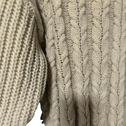 Lazy Loose Knit Sweater Large Size Women's Solid Color Pullover Sweater