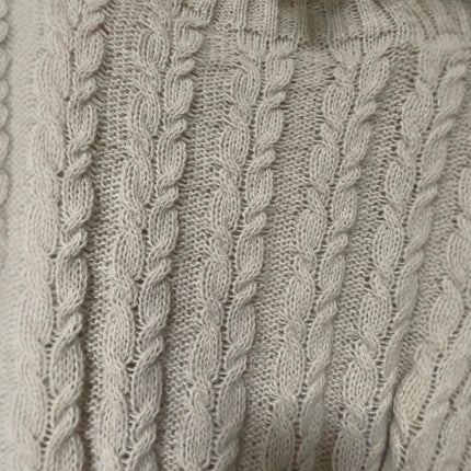 Lazy Loose Knit Sweater Large Size Women's Solid Color Pullover Sweater