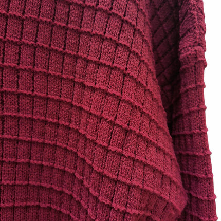Womens Pullover Sweaters Long Sleeve Crewneck Casual Loose Knit Jumper with Buttons