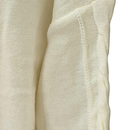 Women's Lightweight Cable Long Sleeve Mockneck Loose Casual Sweater Jumpers