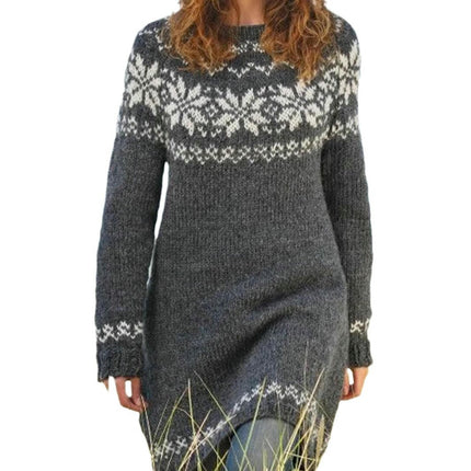 Women's Retro Sweaters Fall Casual Long Sleeve Turtleneck Pullover Chunky Knit Jumper Tops