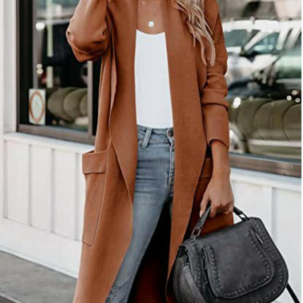 Women Lightweight Cardigan Sweaters with Pocket Long Sleeve Shrugs
