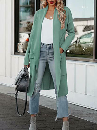 Women Lightweight Cardigan Sweaters with Pocket Long Sleeve Shrugs