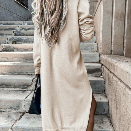 Women's Autumn Cardigan Sweater Pocket Knitted Long Loose Casual Jacket