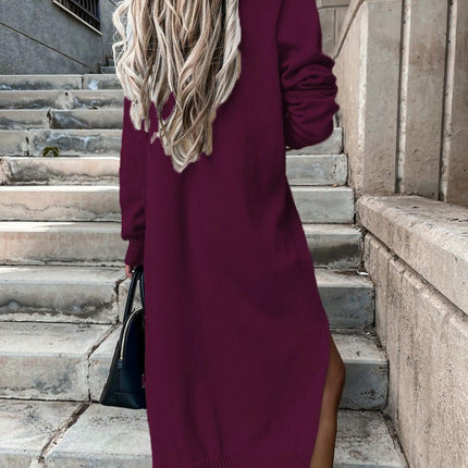 Women's Autumn Cardigan Sweater Pocket Knitted Long Loose Casual Jacket