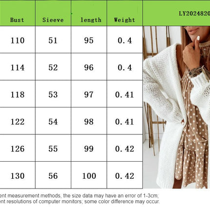 Women's Loose Knitted Cardigan Long Sleeve Buttonless Jacket Commuter Sweater