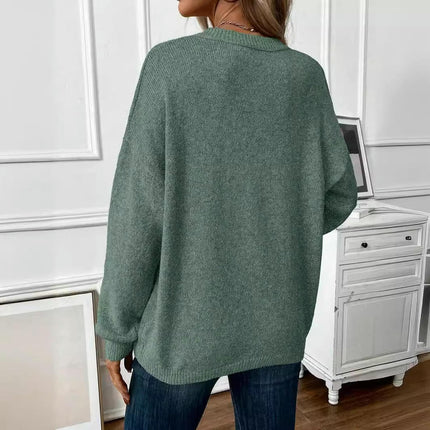 Womens Long Sleeve Tunic Tops Casual Loose Crew Neck Pullover Sweaters