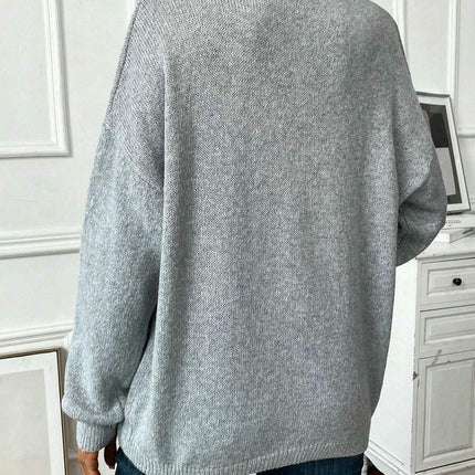 Womens Long Sleeve Tunic Tops Casual Loose Crew Neck Pullover Sweaters