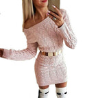 Off-shoulder pink