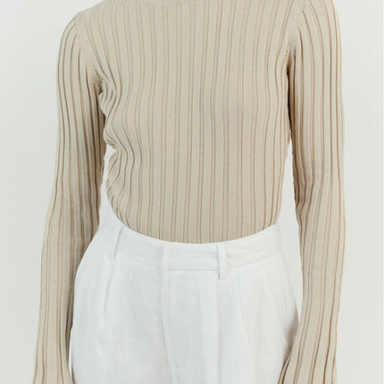 Women's Crewneck Pullover Sweaters Long Sleeve Fall Knitted Sweater Tops