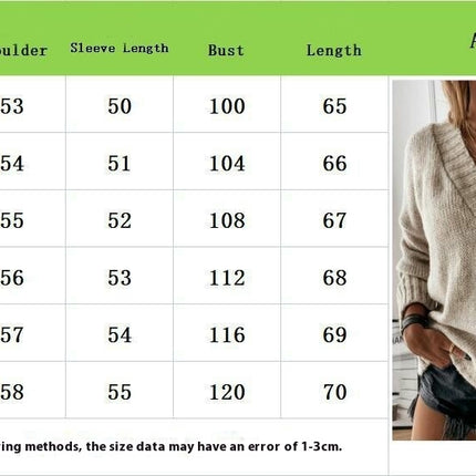 Women's Autumn Casual Sweater Fine knit V Neck Long Sleeve Warm Pullover Sweater