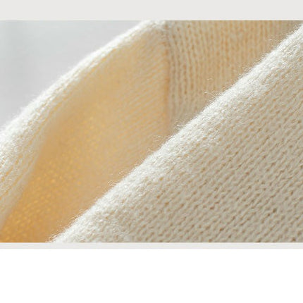 Women's Casual Floral Round Neck Pullover Long Sleeve Cable Knit Cardigan