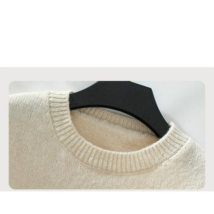 Women's Casual Floral Round Neck Pullover Long Sleeve Cable Knit Cardigan