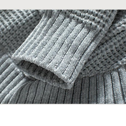 Womens Hooded Button Knit Cardigan Loose Long Sleeve Sweater Jacket with Pockets