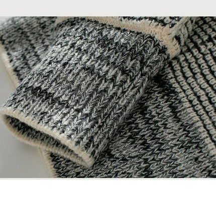 Winter Waffle Cardigan Sweater Women's Long Sleeve Buttonless Knitted Jacket
