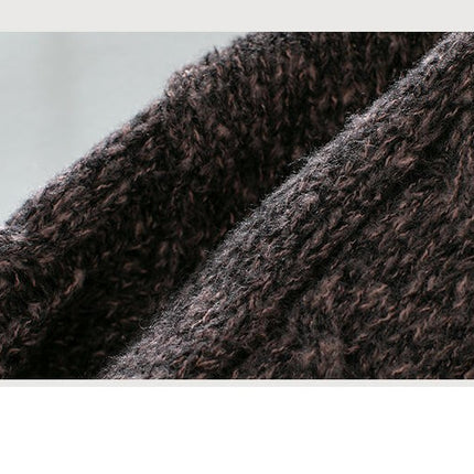 Women's Pocket Knitted Cardigan Winter Casual Long Sleeve Sweater Jacket