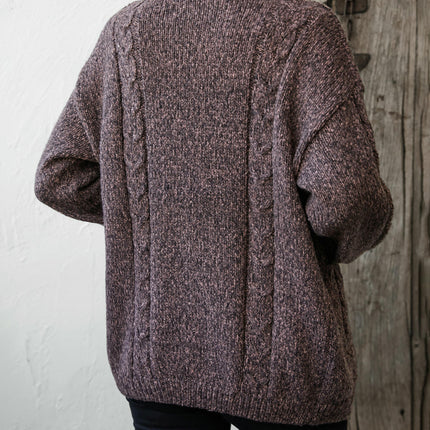 Women's Pocket Knitted Cardigan Winter Casual Long Sleeve Sweater Jacket