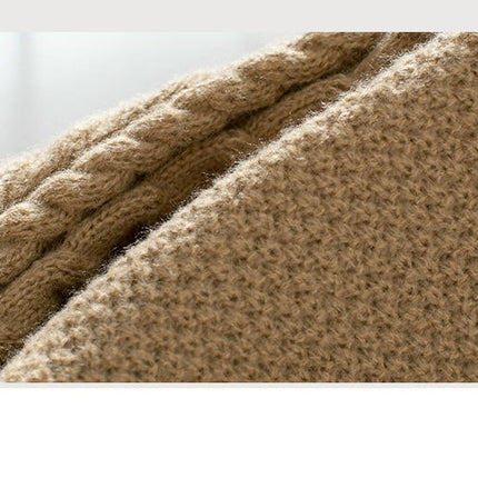 Women's Short Bow Tie Knitted Cardigan Jacket Autumn Long Sleeve Sweater