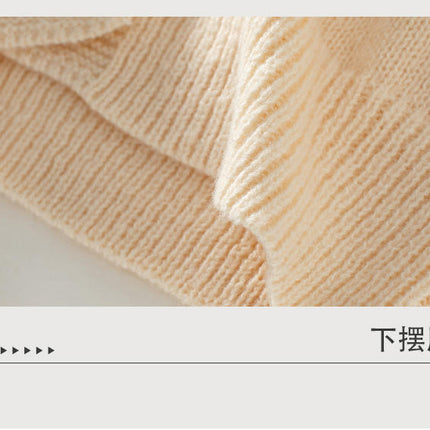 Women's Solid Color Simple Knitted Cardigan Long Sleeve Button Sweater Jacket