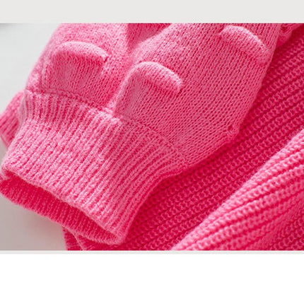 Women's Solid Pocket Pullover Sweater Autumn Long Sleeve Casual Knit Top