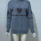 Peach Heart Denim Blue