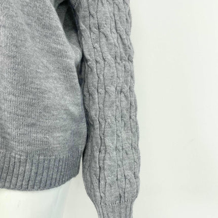 Women's Half Turtleneck Off Shoulder Knitted Sweater Long Sleeve Casual Sweater