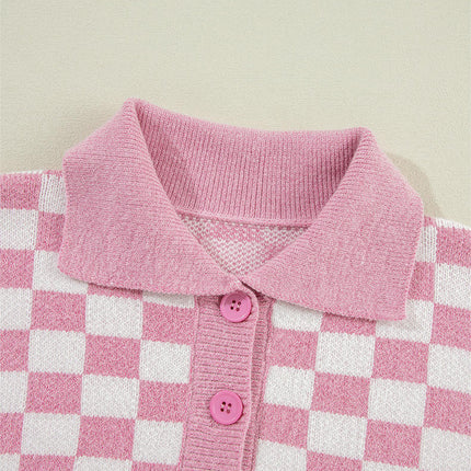 Women's Warm Colorblock Pullover Sweater Casual Fashion Plaid Printed Sweater