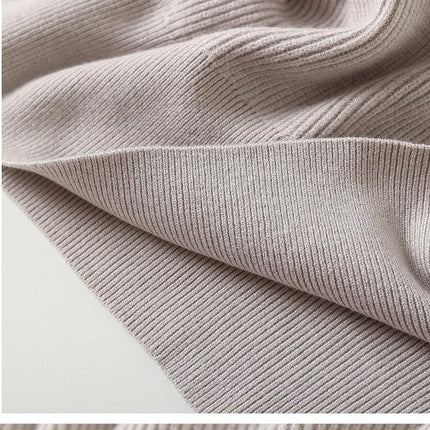 Women's Half Zipper Stand Collar Sweater Lazy Style Loose Pullover Knitted Top