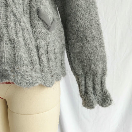 Loose Fashion Lazy Style Cable Knit Sweater Women's Pullover Casual Knitted Top