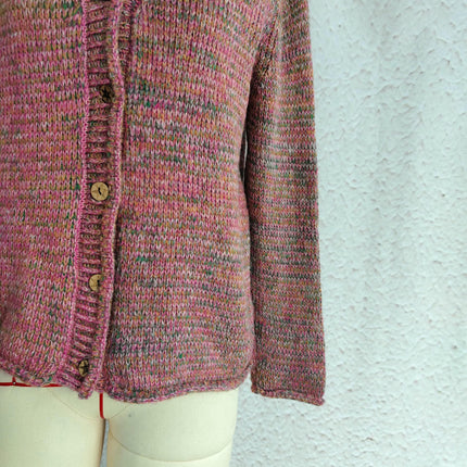 Autumn Fashion Street Style Women's Sweater V-Neck Splicing Long Sleeve Casual Cardigan