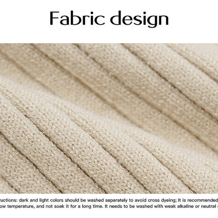 Women's Knitted Dress Long Sleeve Sexy Slim Fit V Neck Slit Sweater Dress