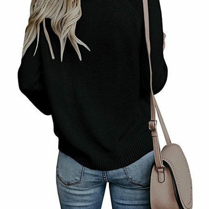 Women's Long-Sleeved Round-Neck Sweater Fashionable Pullover Twist Heart Sweater