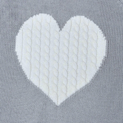 Women's Long-Sleeved Round-Neck Sweater Fashionable Pullover Twist Heart Sweater