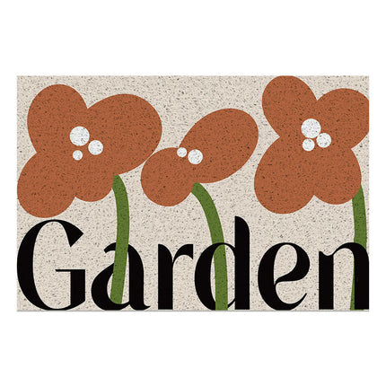 Spring Floral Door Mats Washable Indoor Outdoor, Non Slip Doormat Home Decor