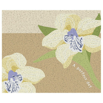Spring Floral Door Mats Washable Indoor Outdoor, Non Slip Doormat Home Decor
