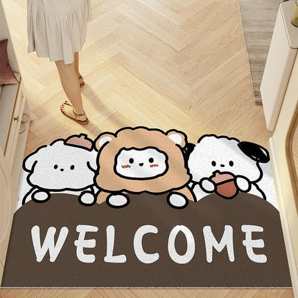 Door Mat, Cute Mat Outdoor, Non-Slip Easy Cleaning Doormat, Door Rug