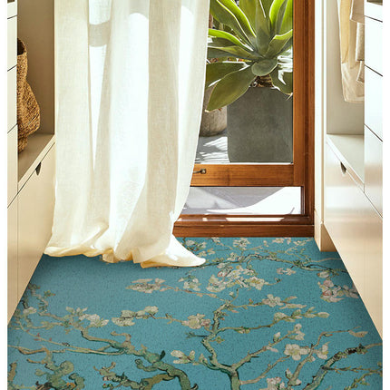Floral Front Doormats Home Entrance,Indoor Non Slip Doormat Rug