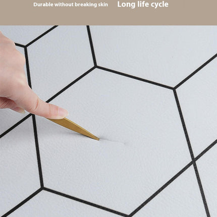 Simple Checkerboard Mat Waterproof Non-Slip Foot Pad Pvc Door Floor Mat 1