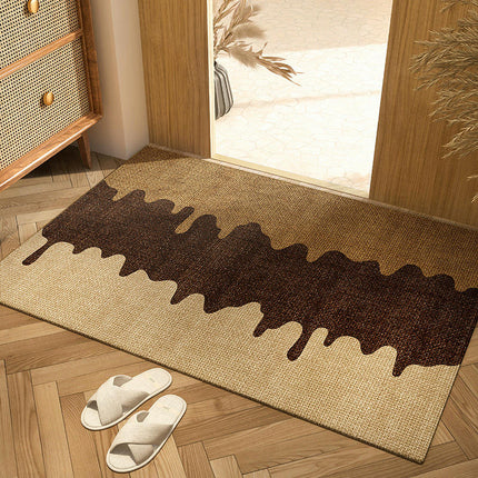 Indoor Door Mat Retro Floor Mat, Non Slip Washable Doormat Rugs for Entrance 1