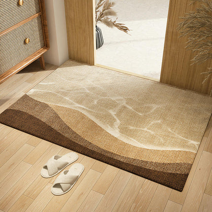Indoor Door Mat Retro Floor Mat, Non Slip Washable Doormat Rugs for Entrance 1