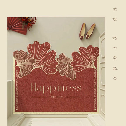 Red Indoor Door Mat Floor Mat Washable Low-Profile Welcome Mat