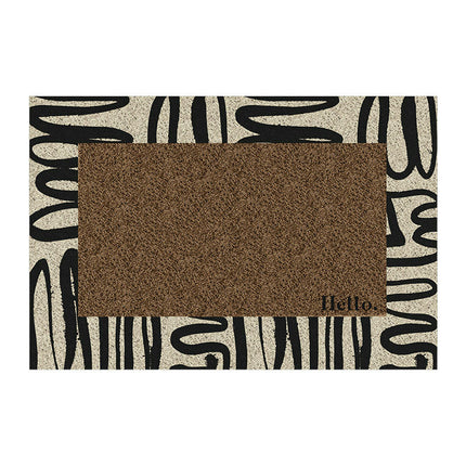 Abstract Front Door Mat Indoor Outdoor Non Slip Welcome Mat