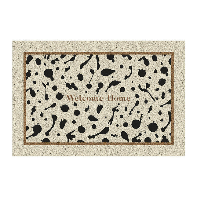 Abstract Front Door Mat Indoor Outdoor Non Slip Welcome Mat
