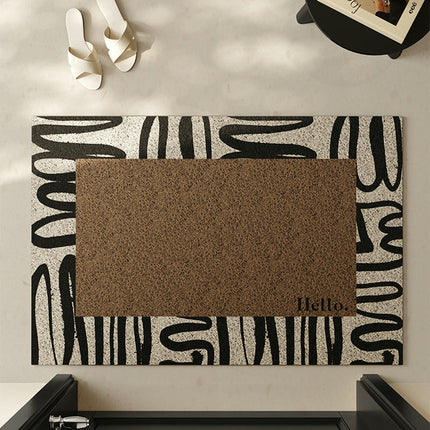 Abstract Front Door Mat Indoor Outdoor Non Slip Welcome Mat