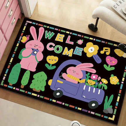 Cute Cat Front Door Mat Indoor Outdoor Non Slip Welcome Mat 1