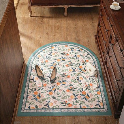 Flowers Front Door Mat Indoor Outdoor Non Slip Welcome Waterproof Mat