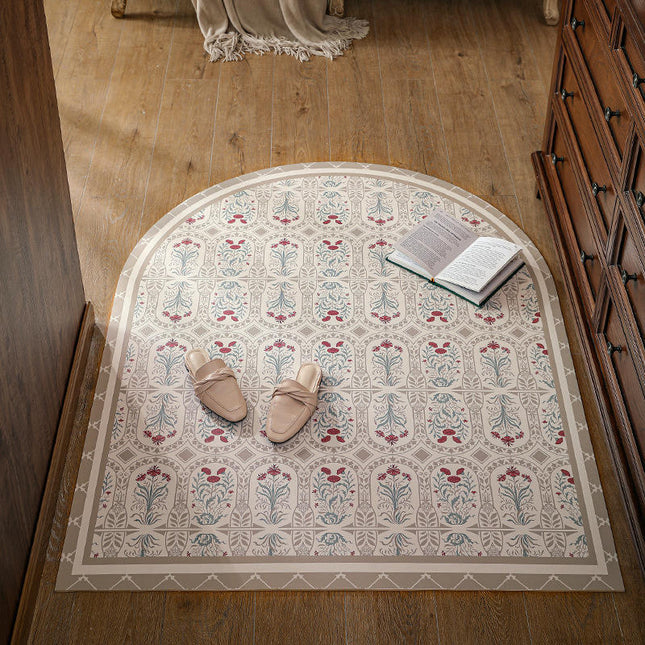 Flowers Front Door Mat Indoor Outdoor Non Slip Welcome Waterproof Mat