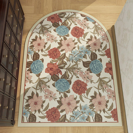 Flowers Front Door Mat Indoor Outdoor Non Slip Welcome Waterproof Mat